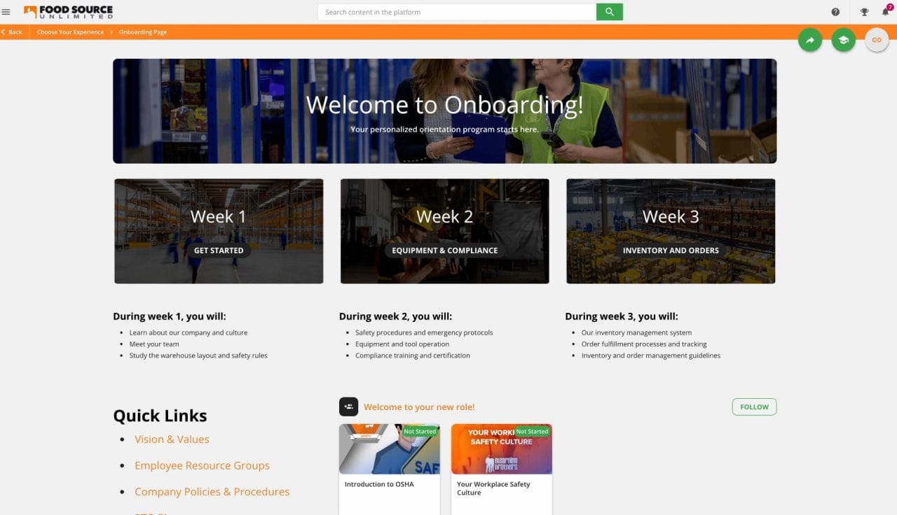 employee onboarding tour dashboard